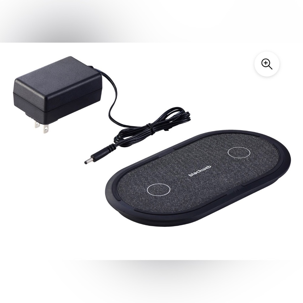 Blackweb 7.5W & 10W Fast Dual Wireless Charging Pad with 36W Adapter